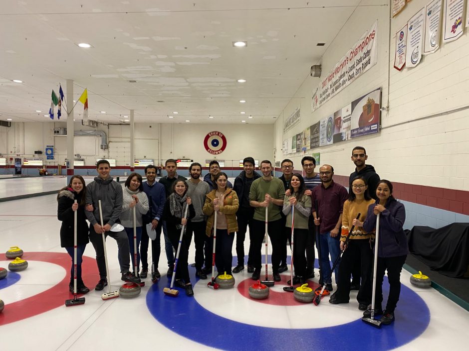Curling holiday party, December 2019